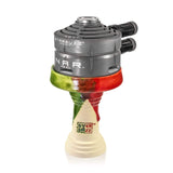 OverDozz Premium Phunnel Bowl G1 (Starbuzz Nar Compatible) - Green Red over White Clay